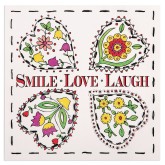 Color and Stitch Craft Kit: Smile, Laugh, Love (Pack of 12)