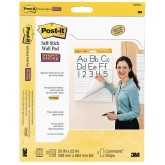 Post It® Self Stick Primary Ruled Wall Pad, 20