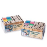 Wood Alphabet Stamps (Pack of 64)