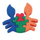 Wooden Crab Puzzle Craft Kit (Pack of 12)