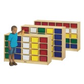 Jonti-Craft® 25-Tray Cubbie with Color Trays