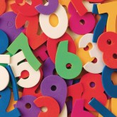 Color Splash!® Foam Shapes with Adhesive - Numbers