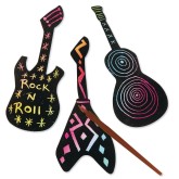 Groovy Scratch Guitars Craft Kit (Pack of 48)