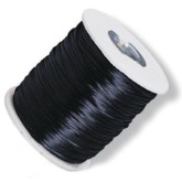 Black Rattail Silk Cord,  144 Yards