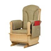 Jonti-Craft® Glider Rocker Chair with Khaki Cushions