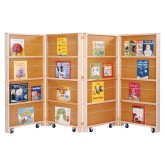 Jonti-Craft® Mobile Library Bookcase - 4-Section