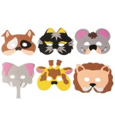 Foam Animal Mask Kit (Pack of 24)