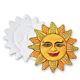 Color-Me™ Ceramic Bisque Aztec Sun Plaques (Pack of 12)