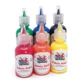 Color Splash!® Fabric Paint Primary, 1 oz. (Pack of 6)