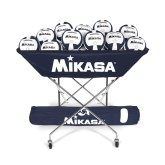 Mikasa® Hammock-Style Volleyball Ball Cart, Black
