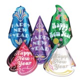 New Year's Glitter Hats (Pack of 50)