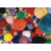 Color Splash!® Mixed Pom Pom Assortment