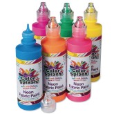 Color Splash!® Neon Fabric Paint Assortment, 4 oz. (Set of 6)