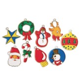Christmas Cuties Stain-A-Frames Craft Kit (Pack of 18)