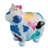 Color-Me™ Ceramic Bisque Cow Banks (Pack of 12)