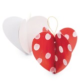 Color Me® 3D Heart Ornament (Pack of 24)