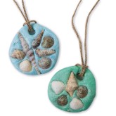 EduCraft® Sand Dollar Necklace Craft Kit (Pack of 48)