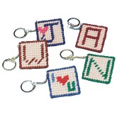 Allen Diagnostic Module Needlepoint Initial Key Rings (Pack of 24)