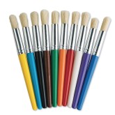 Assorted Stubby Brushes (Pack of 10)