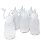 Plastic Paint Bottles, 1 oz. (Pack of 6)