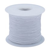 Medium Elastic Cord, 100 Yds., White