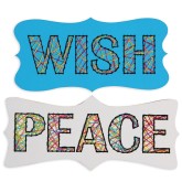 Stitching Plaques Craft Kit: Wish and Peace (Pack of 24)