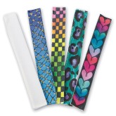 Color-Me™ Fabric Slap Bracelets (Pack of 48)