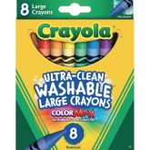 Crayola® Large Washable Crayons (Box of 8)