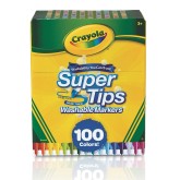 Crayola® Super Tips Washable Markers, 100 Colors (Pack of 100) (Pack of 100)