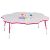 Jonti-Craft® Rainbow Accents® Six-Leaf Table, 60