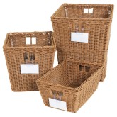 Wood Designs® Plastic Wicker Storage Baskets (Set of 4)