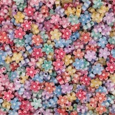 Flower Shape Beads, 1/2 lb Bag