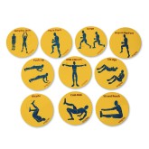 Training Fitness Spot Markers, 9” (Set of 10)