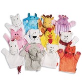 Color-Me™ Fabric Animal Hand Puppets (Pack of 24)