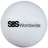 White S&S® Rubber Volleyball