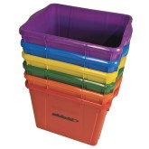 Deluxe Rainbow Storage Bin Set (Set of 6)