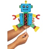 Robot Pull Toys Craft Kit (Pack of 12)