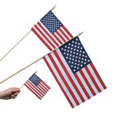 Cotton U.S. Flags, 12