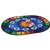 Sunny Day Learn & Play Oval Carpet