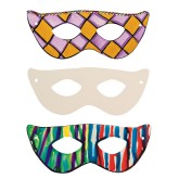 Color-Me™ Cardstock Half Masks (Pack of 24)