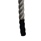 18’ Long Manila Climbing Rope with Poly Boot