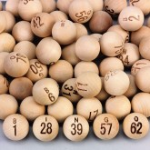 Wooden Bingo Balls (Pack of 75)