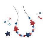 Patriotic Necklace Craft Kit (Pack of 12)