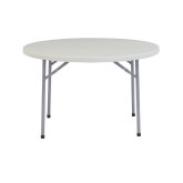 NPS Heavy Duty Round Folding Table, Speckled Grey