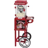 West Bend 10-Cup Wheeled Popcorn Cart with 2.5 oz. Kettle