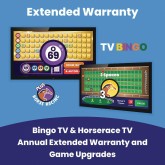 TV Bingo and TV Horse Race Game Pack and 1-Year Warranty Extension