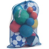 Spectrum™ Medium Blue Drawstring Mesh Storage Bag, 30” x 20”