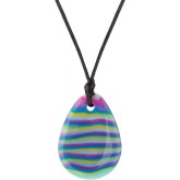 Chewable Necklace Sensory Chew for Anxiety Reduction - Rainbow Pendant