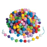 Color Splash!® Dense Pom Pom Assortment (Bag of 1000)