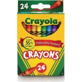 Crayola Crayons, Standard Size, 24 Colors